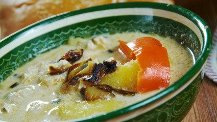 Caucasian  Ossetian Soup Lyvzha