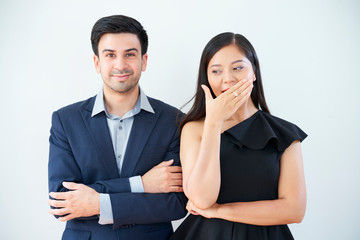 Beautiful business couple