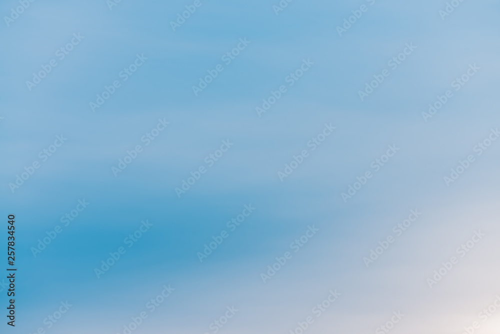 Wall mural blue day clear sky with light clouds. smooth blue white gradient of sky. wonderful weather. backgrou