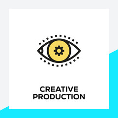 Obraz premium CREATIVE PRODUCTION LINE ICON SET