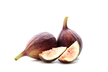 Figs fruits isolated on white background