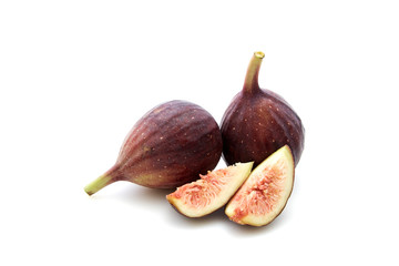 Figs fruits isolated on white background
