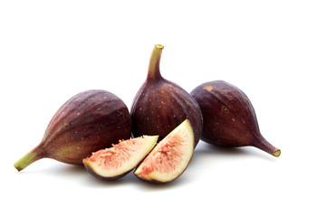 Figs fruits isolated on white background