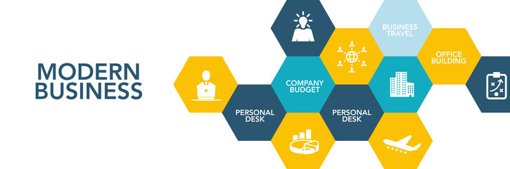 Modern Busıness Icon Concept