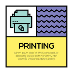 PRINTING ICON CONCEPT