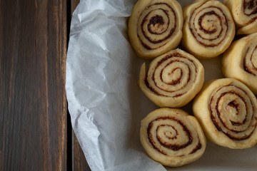 raw cinnamon rolls
