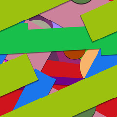Flat material design - Creative vector trend seamless