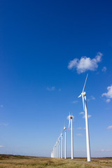 風力発電 風車 風車 青空