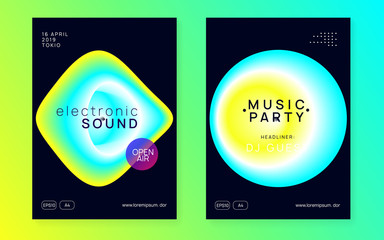 Obraz premium Fest poster and flyer for summer music.