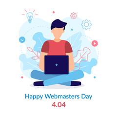 Happy webmasters day - obrazy, fototapety, plakaty