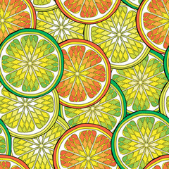 OrangePatternCitrus © pushnovaliudmyla