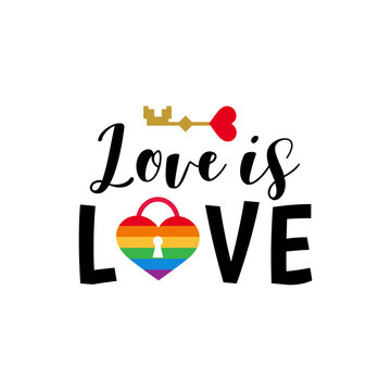 Pride sign rainbow colors gay lgbt Love