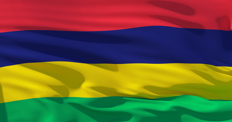 Mauritius flag, 3d illustration