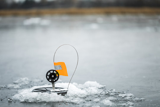 Fishing tackle for winter fishing on the ice of a frozen lake