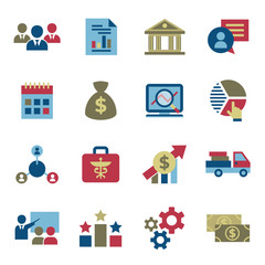 Business corporate stakeholder and company icons