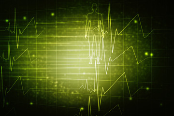 2d illustration Human Male Muscle Body