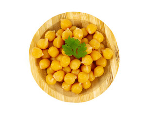 chickpeasisolated on white