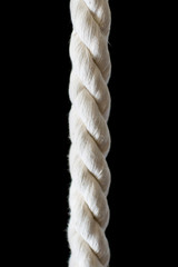 White thick rope texture isolated