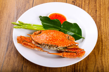 Boiled crab