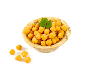 chickpeasisolated on white
