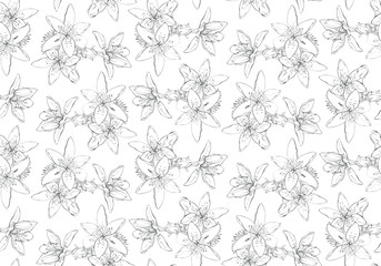 seamless pattern with flowers