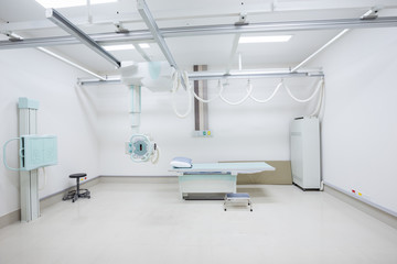 Fototapeta na wymiar Interior view in x-ray room