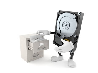 Hard disk drive character with archive