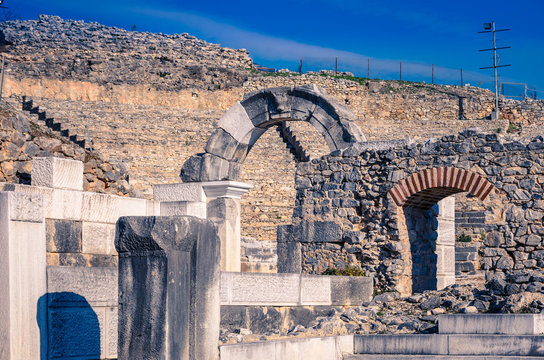 Philippi is located near the ruins of the ancient city and is part of the region of East Macedonia and Thrace in Kavala, Greece. 