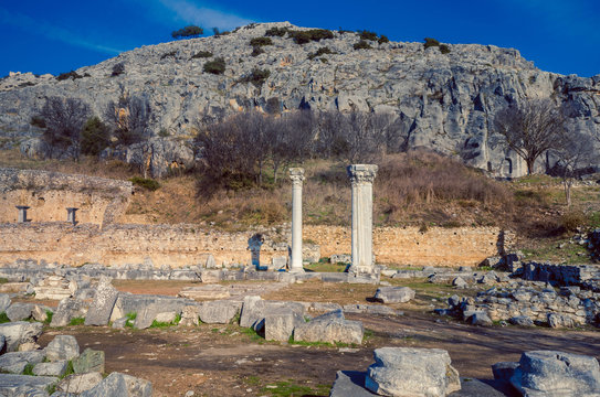 Philippi is located near the ruins of the ancient city and is part of the region of East Macedonia and Thrace in Kavala, Greece. 