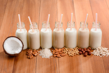 Wide choice of vegan milk