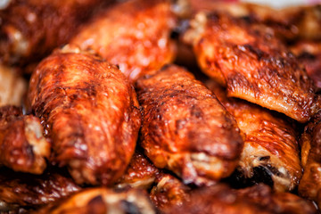 Hot and spicy buffalo style chicken wings