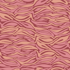 Vector pink zebra texture seamless repeat pattern background. Surface pattern design.