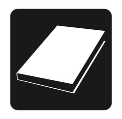 Vector book Icon with black background