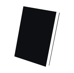 Vector book  icon black and white