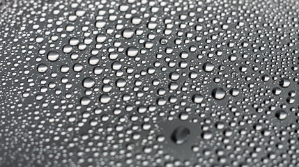 Closeup water condensation on window glass background.