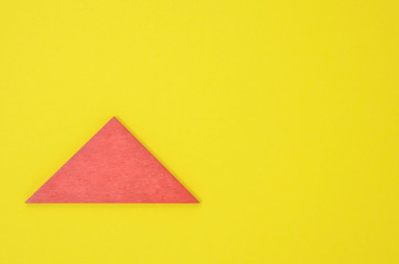  Background of colorful geometrical figures with yellow background