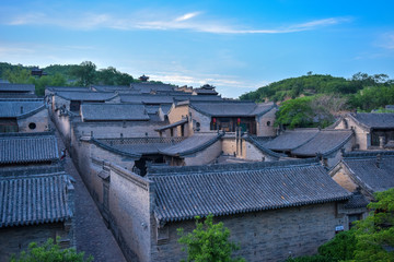 Ancient Chinese Architectural Complex, Tile Roof of Houses