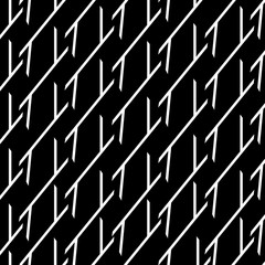 Abstract background. White broken lines on a black background.