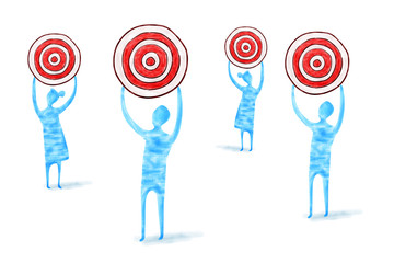 Team_holding_ target_over_head