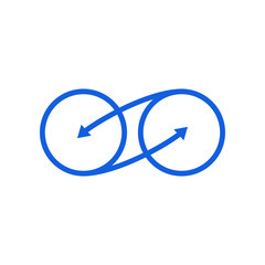 Modern Infinity Symbol Icons logo Template for technology business health company with high end look