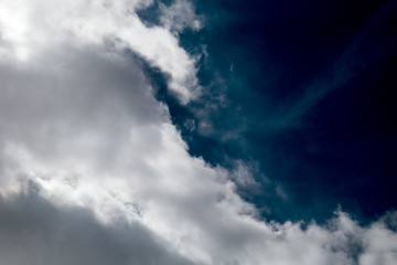 dramatic sky with clouds