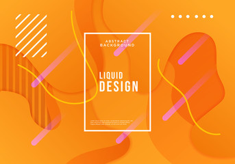 Fototapeta premium Colorful geometric background. Fluid shapes composition. Eps10 vector