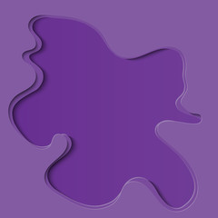 Purple paper cut abstract background.