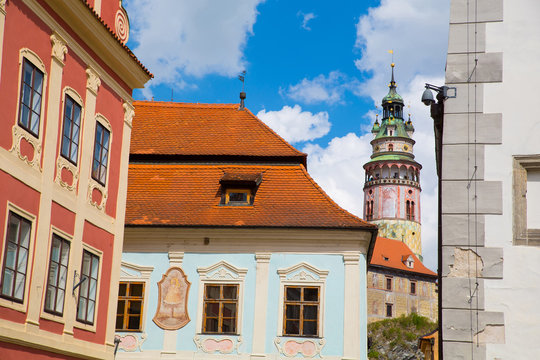 Castle and historic architectures in Krumlov