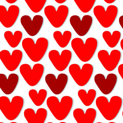 Red hearts pattern