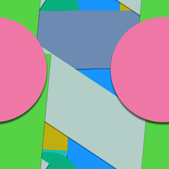 Flat material design - Creative vector trend seamless