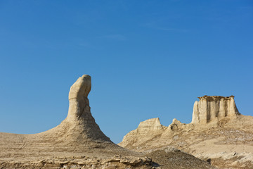 Fototapeta na wymiar Rock formations in Hormuz island, in Iran.Nature. Rocks. Iranian nature. Geology park. Worldwide geopark