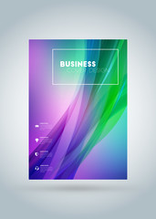 Business brochure cover design template. Modern business poster. Abstract colorful background