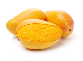 Mango on white background