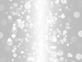 Abstract white Bokeh circles for Christmas background. White blur abstract background. Bokeh colorful glows sparkle beautiful Valentines Day concept.